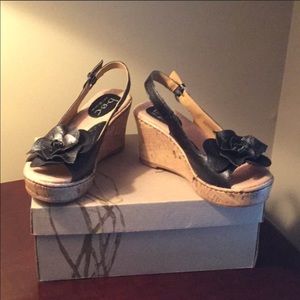 B.O.C wedged black sandal